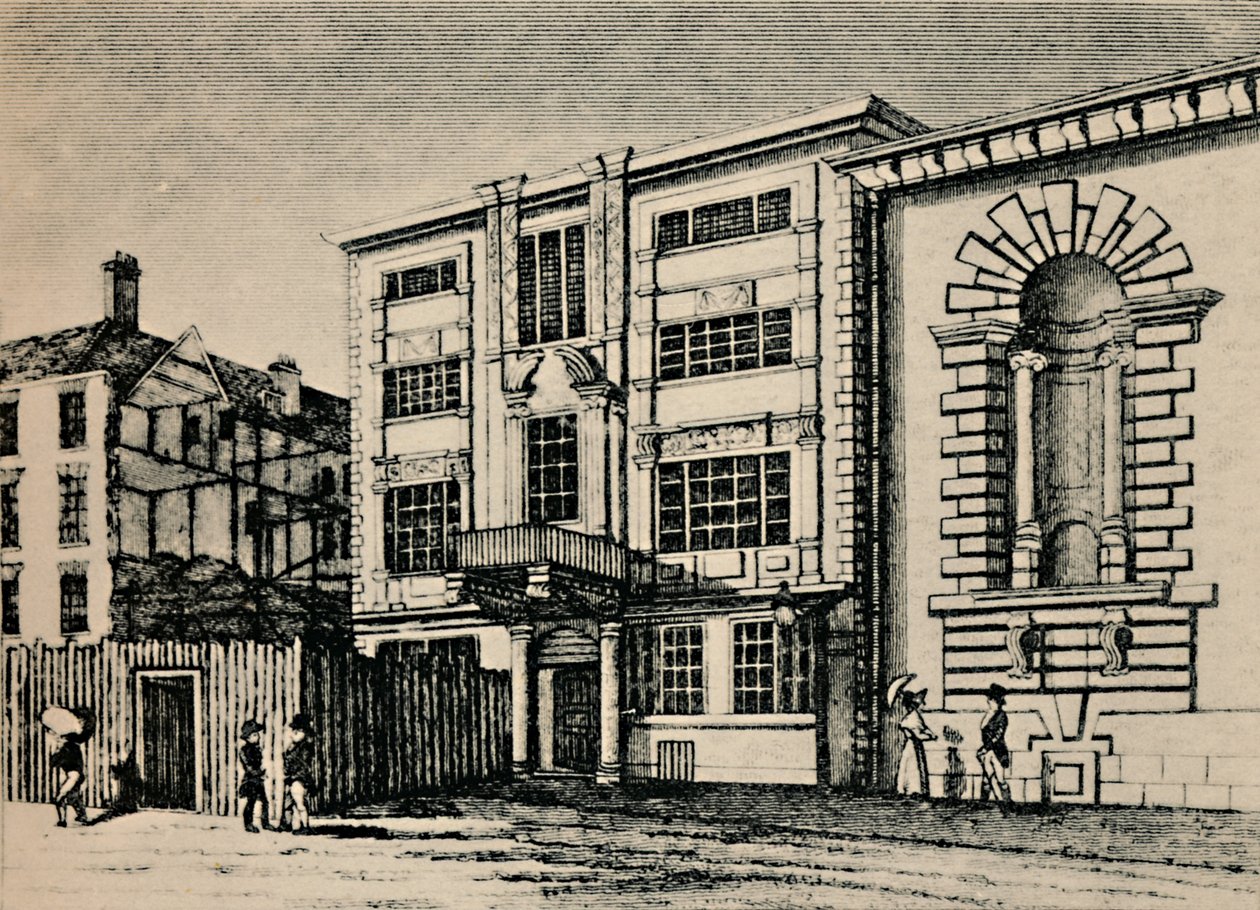 General Post Office, cirka 1793 – Visar byggnader intill Lloyds Coffee House, 1928 av Unbekannt