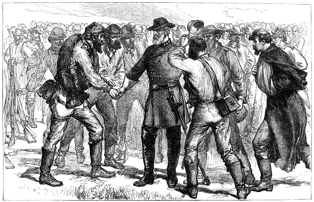 General Robert E Lees farväl till sina soldater, 1865 c1880 av Unbekannt