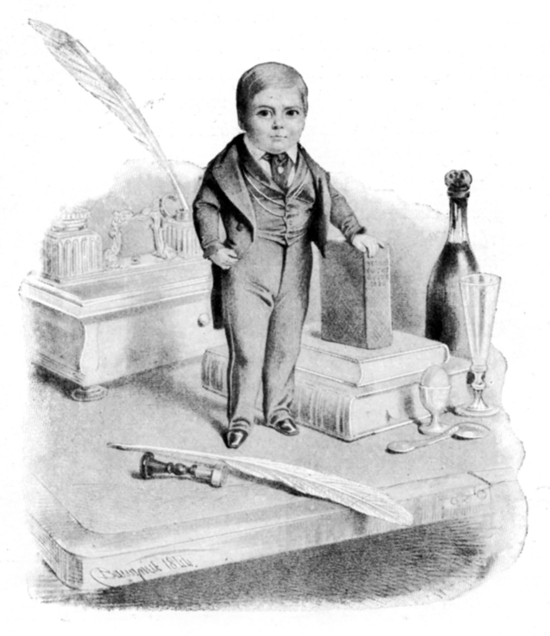 General Tom Thumb, c1840-talet av Unbekannt