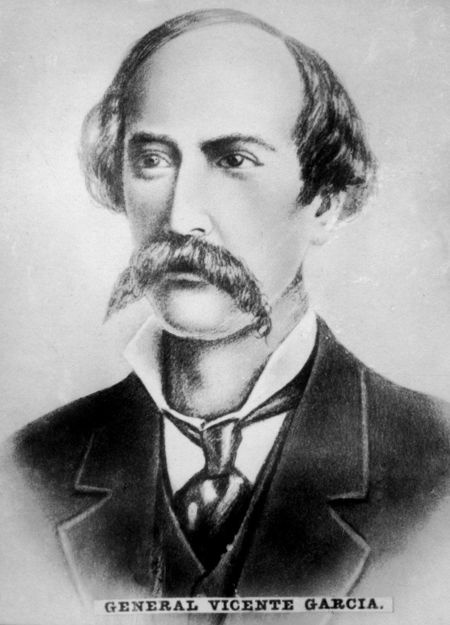 General Vicente Garcia Gonzalez 1833-1886, kubansk president, c1910 av Unbekannt