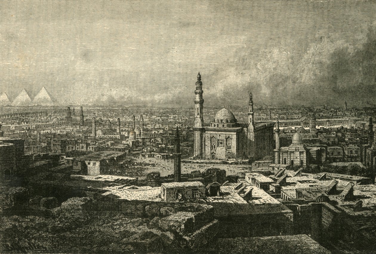 Allmän syn på Kairo, 1890. av Unbekannt