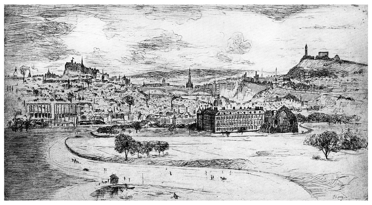 General View of Edinburgh, från Arthurs Seat, 1900 av Unbekannt