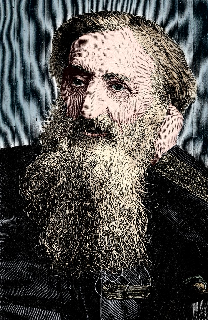 General William Booth, evangelisk socialarbetare och grundare av Frälsningsarmén, 1894 av Unbekannt