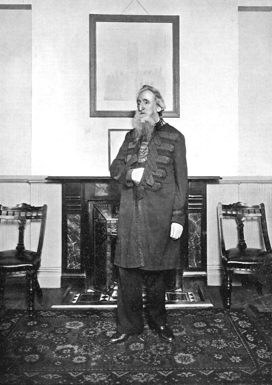 General William Booth, evangelisk socialarbetare och grundare av Frälsningsarmén, 1903 av Unbekannt