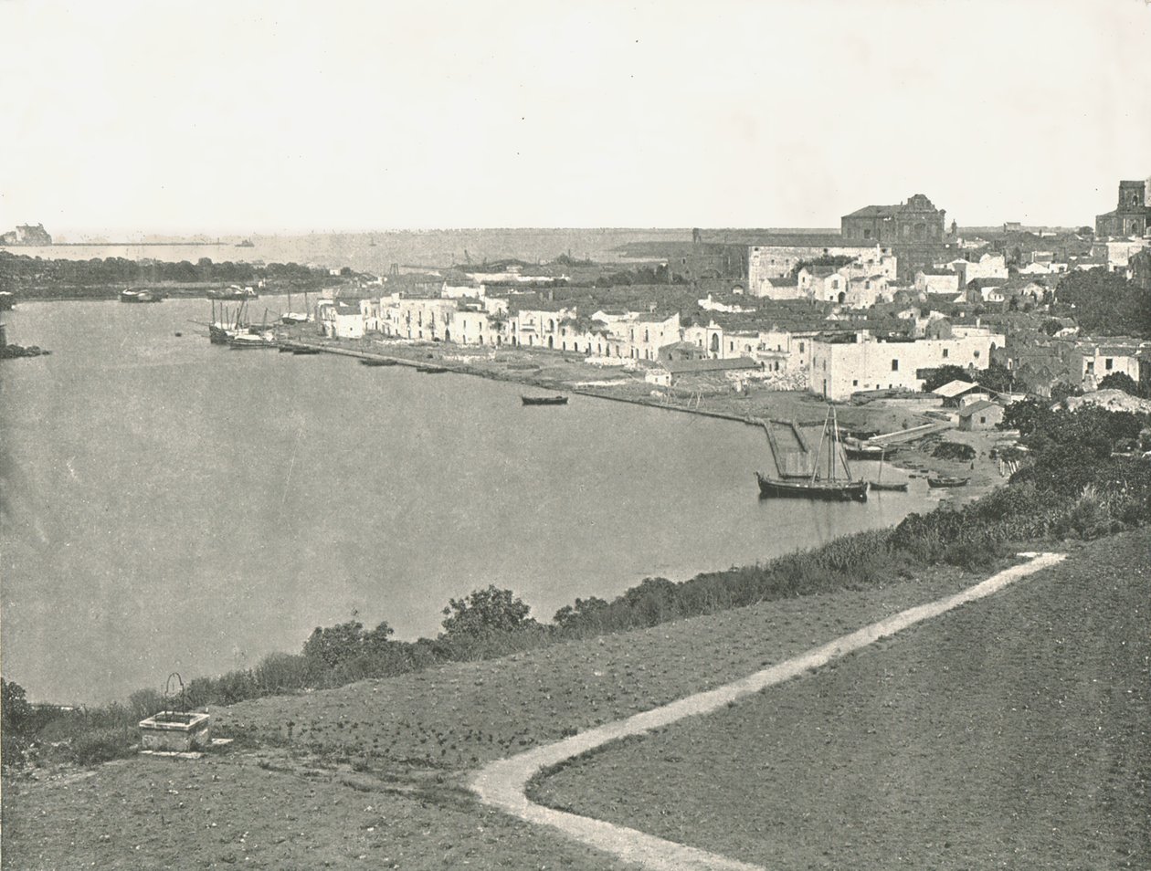 Allmän bild, Brindisi, Italien, 1895. av Unbekannt