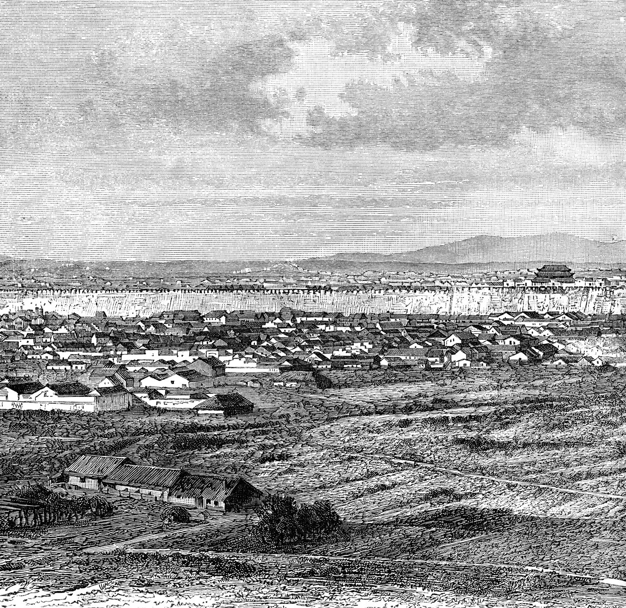 Översikt över Nanking, c1890 av Unbekannt