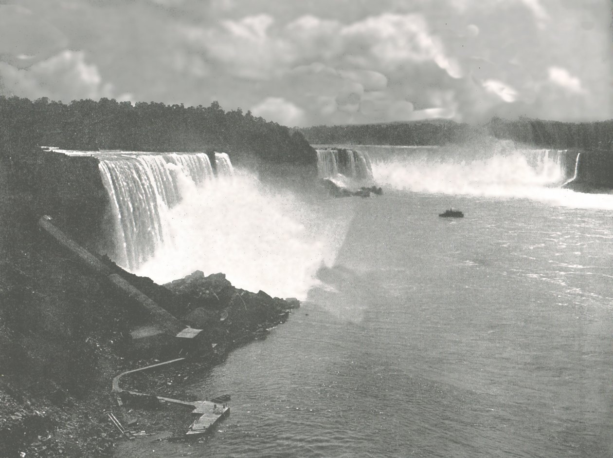 Översikt över Niagarafallen, 1895. av Unbekannt