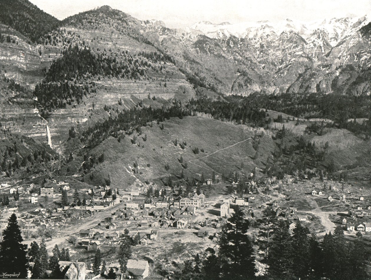 Allmän bild av Ouray och Klippiga bergen, USA, 1895. av Unbekannt
