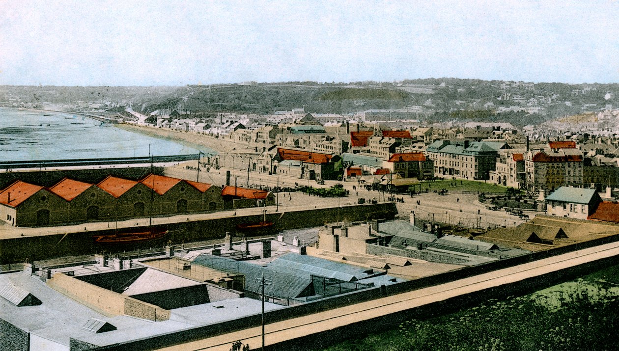 Översikt över St Helier, Jersey, 1906 av Unbekannt