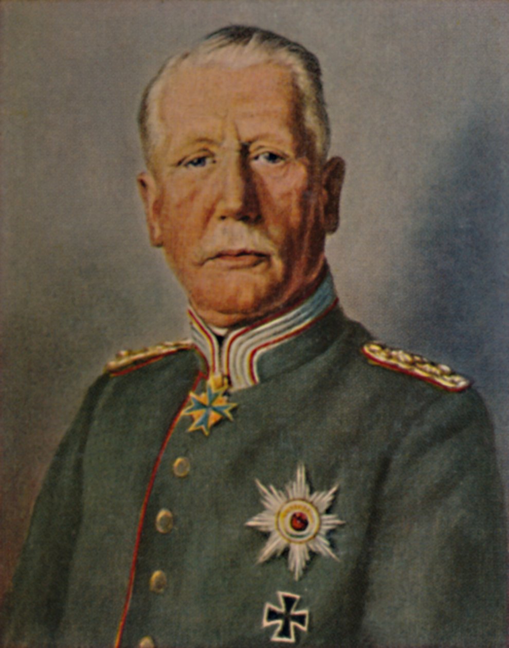Överste general von Einem. Född 1853. - Målning av Busch, 1934. av Unbekannt