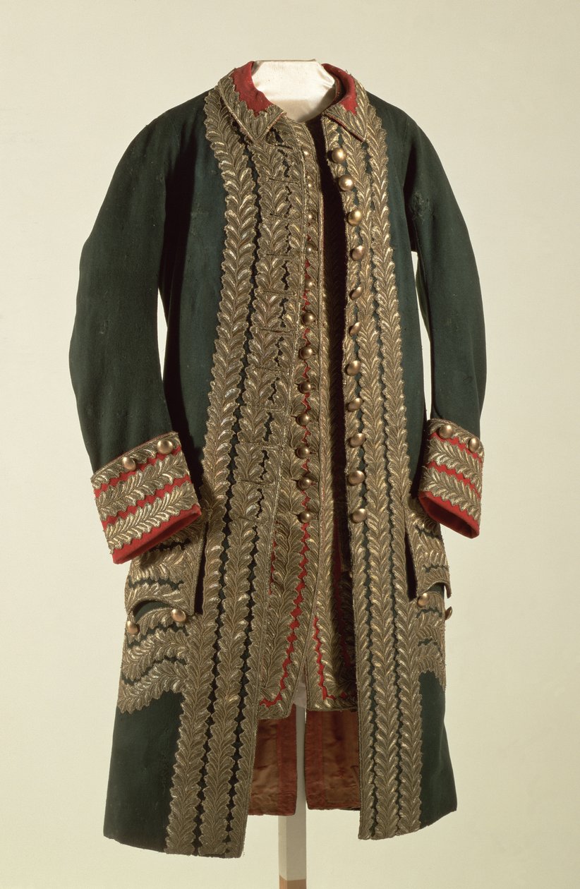 Generalens uniform, tillhörande Alexander Suvorov (1729-1800), sent 1700-tal (ulltyg och siden dekorerade med guldtråd) av Unbekannt