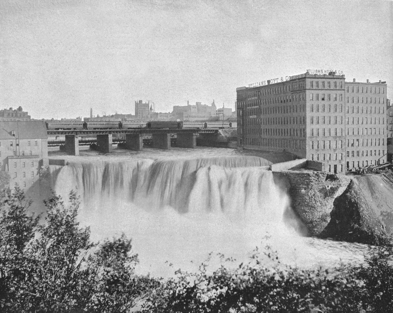 Genesee Falls, Rochester, delstaten New York, USA, c1900. av Unbekannt