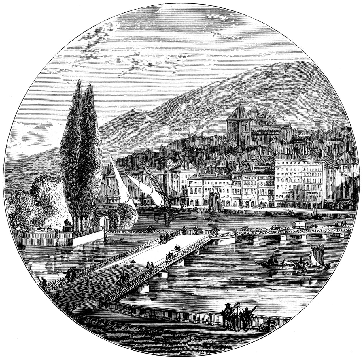 Genève, Schweiz, 1900 av Unbekannt