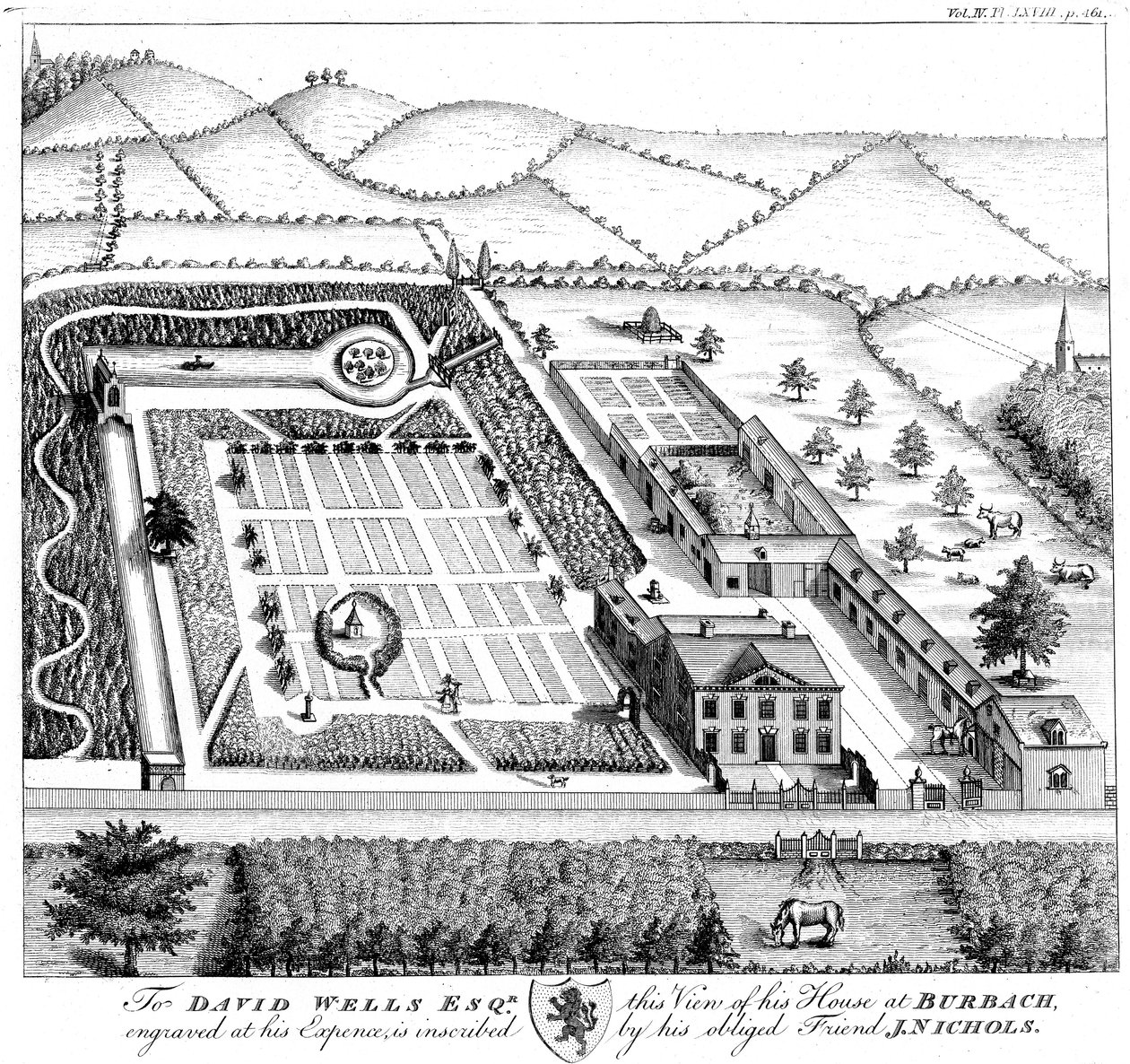 Herrgårdsmodell, c1750 av Unbekannt