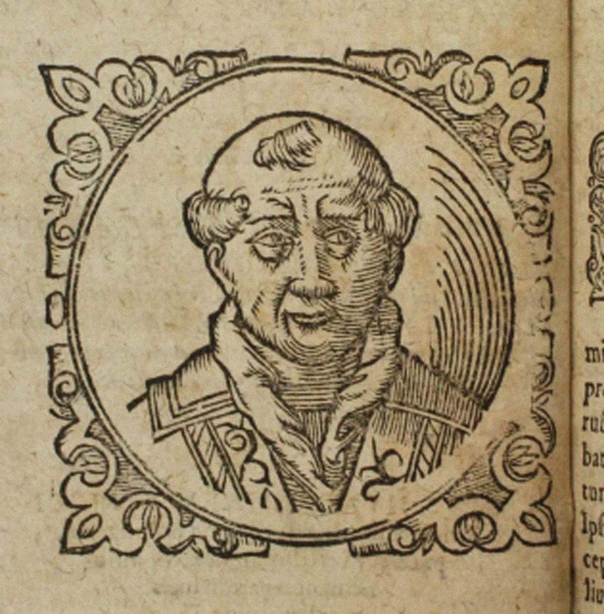 Geoffrey av Monmouth Från: Prophecy of the Anglican Church, Merlin Ambrosii Brittain, 1603 av Unbekannt