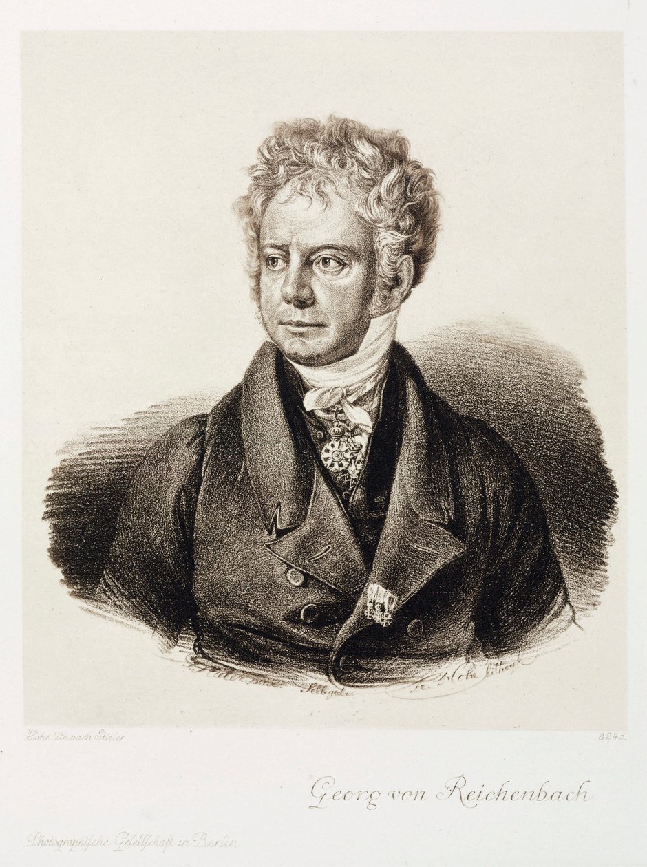 Georg von Reichenbach, tysk ingenjör och instrumentmakare, ca 1820 av Unbekannt