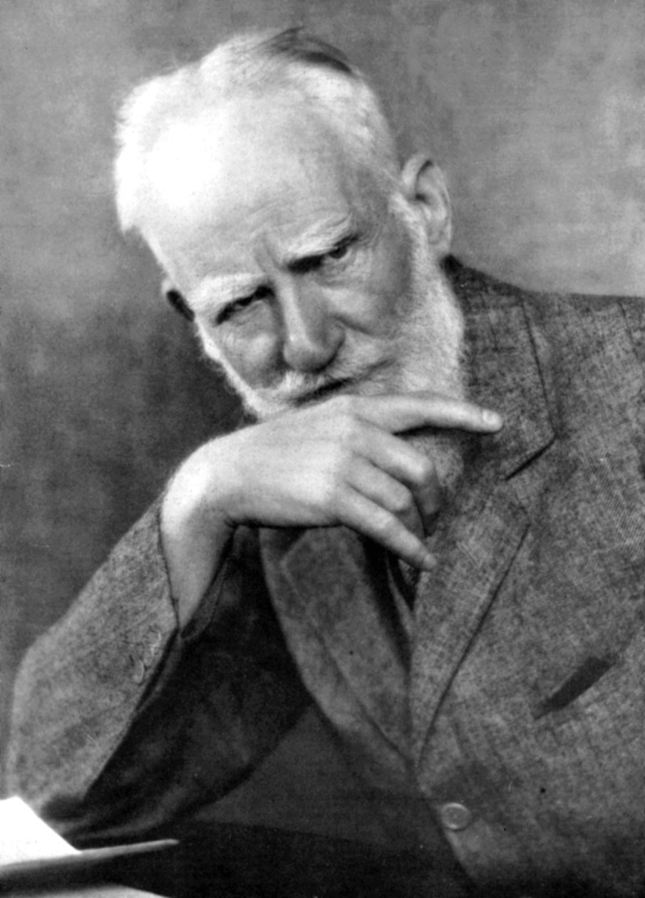 George Bernard Shaw 1856-1950, irländsk författare, tidigt 1900-tal av Unbekannt