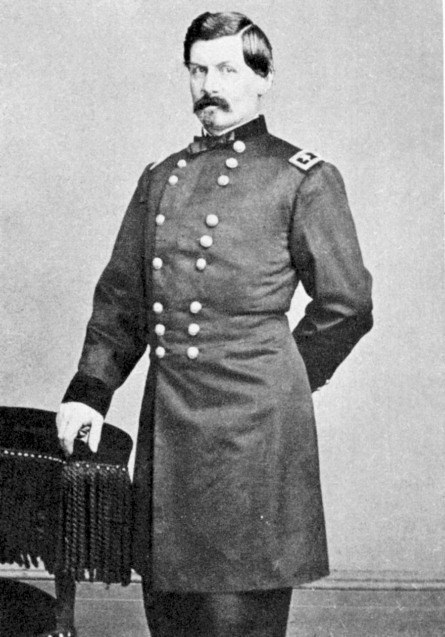 George Brinton McClellan, amerikansk soldat, 1861 av Unbekannt