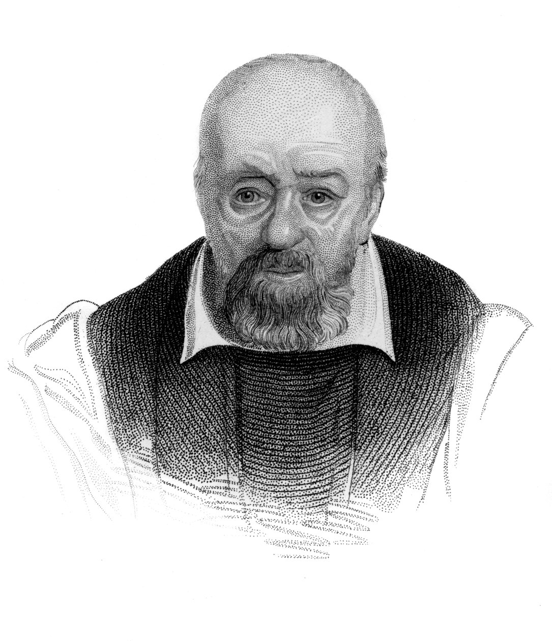 George Buchanan, skotsk historiker och humanistforskare från 1500-talet, ca 1850 av Unbekannt