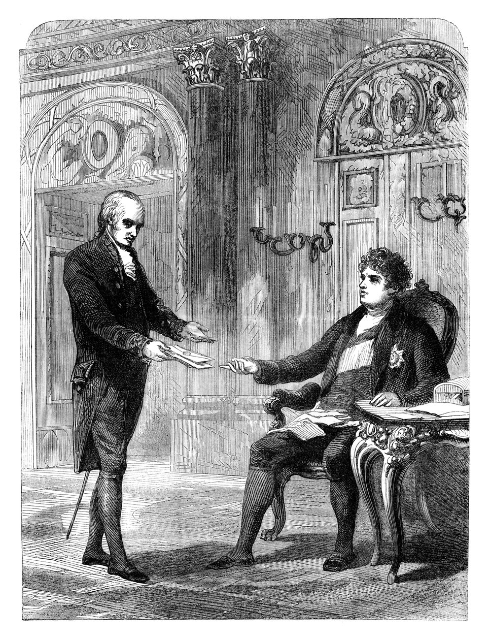 George Canning 1770-1827 fick sin utnämning att bli premiärminister, 1827 c1895 av Unbekannt