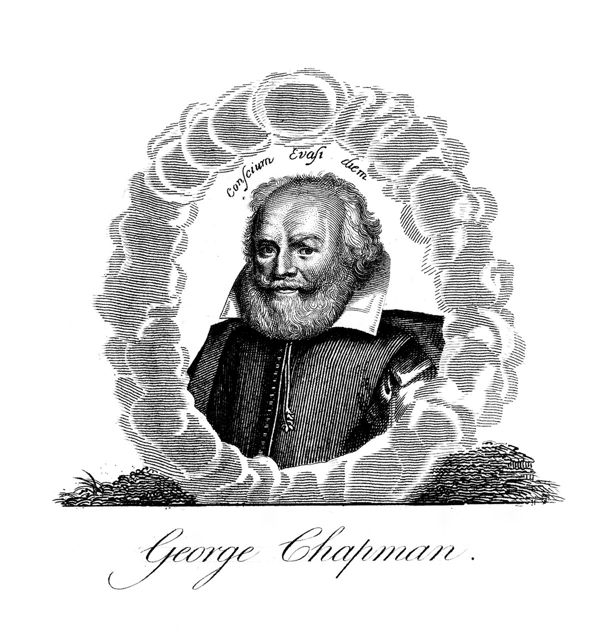 George Chapman, engelsk dramatiker, översättare, poet och klassisk forskare, 1800-talet av Unbekannt