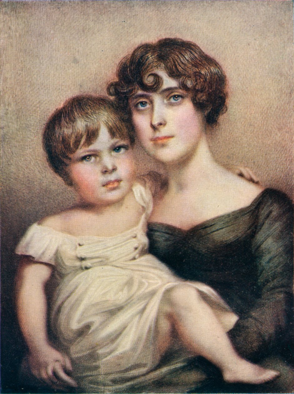 George Dacres Patterson och hans mor, Eleanor Dacres Patterson, 1815. 1911 av Unbekannt