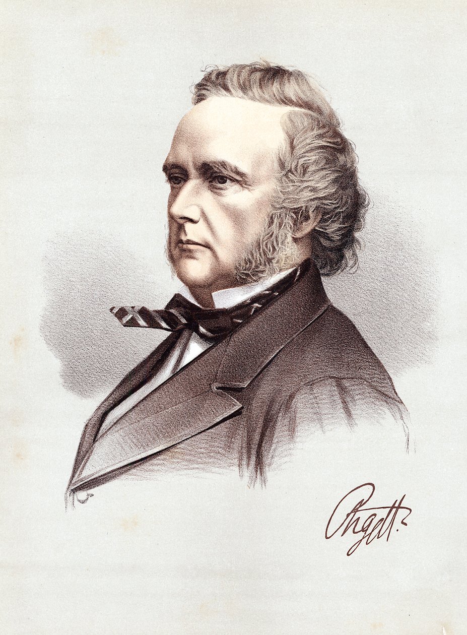 George Douglas Campbell, 8:e hertig av Argyll, skotsk whigpolitiker och vetenskapsman, c1880 av Unbekannt