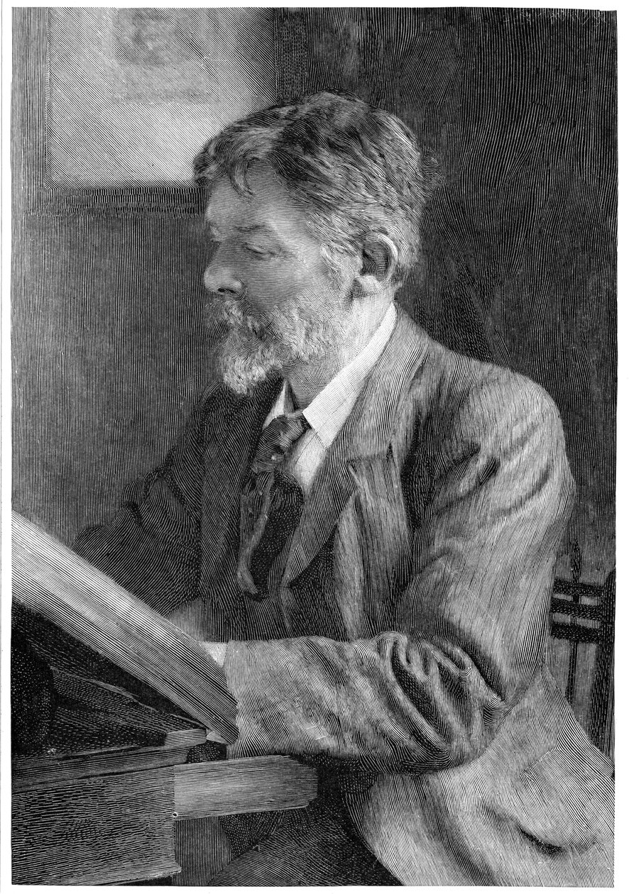 George Du Maurier, brittisk författare och konstnär, c1890 av Unbekannt