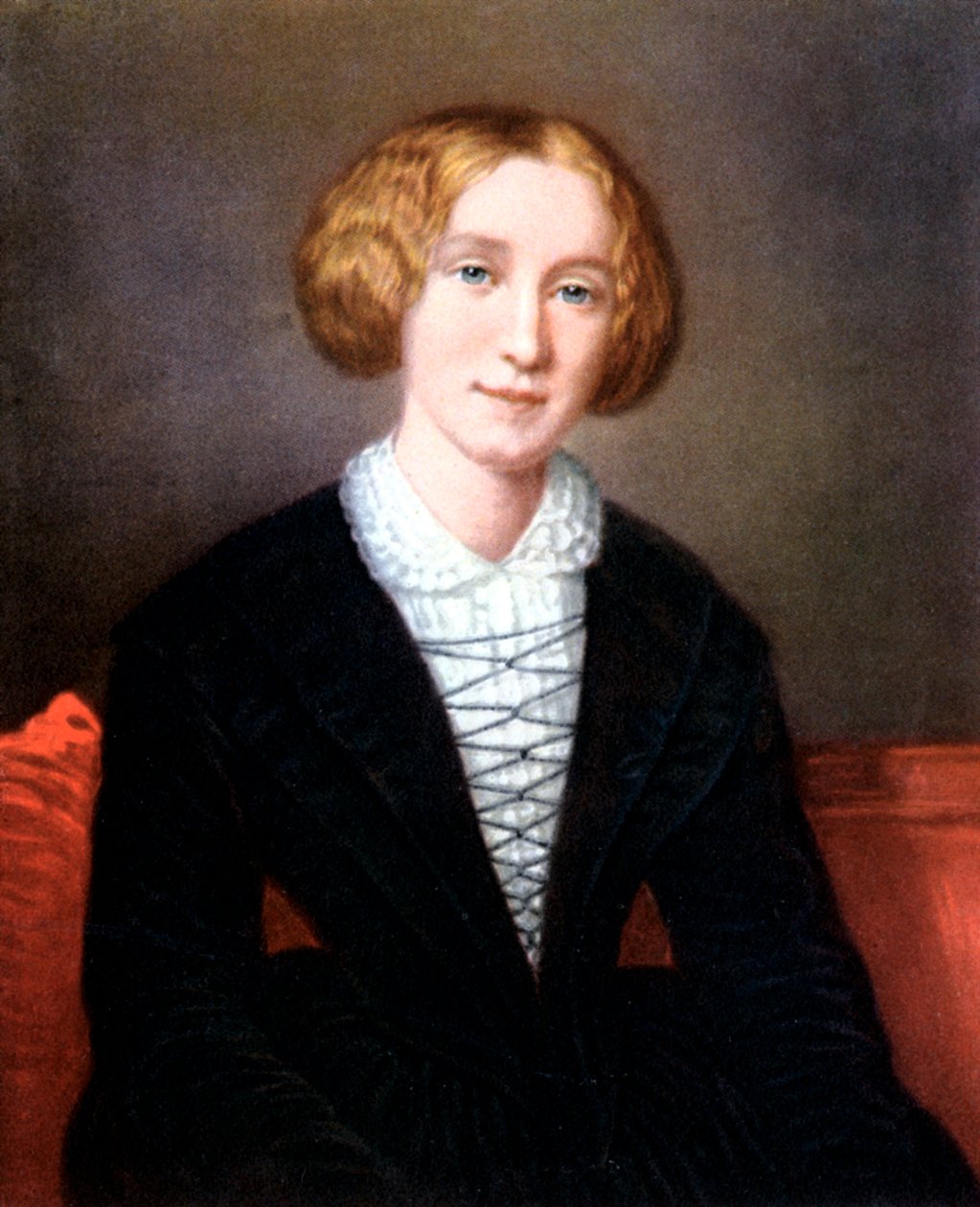 George Eliot som ung kvinna, c1840 av Unbekannt