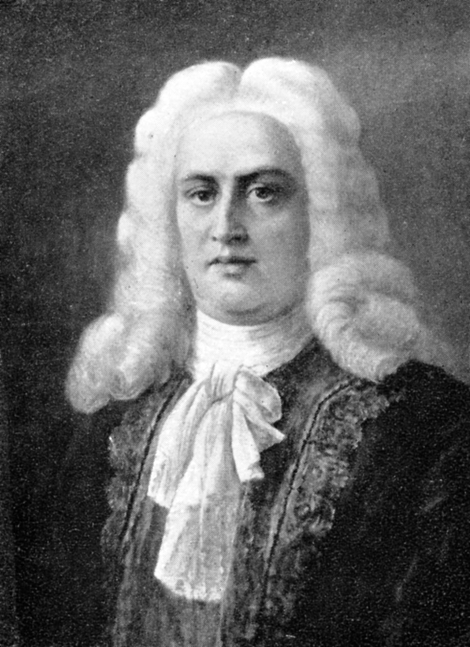 George Frideric Handel, 1685-1759, tysk barockkompositör, 1909 av Unbekannt