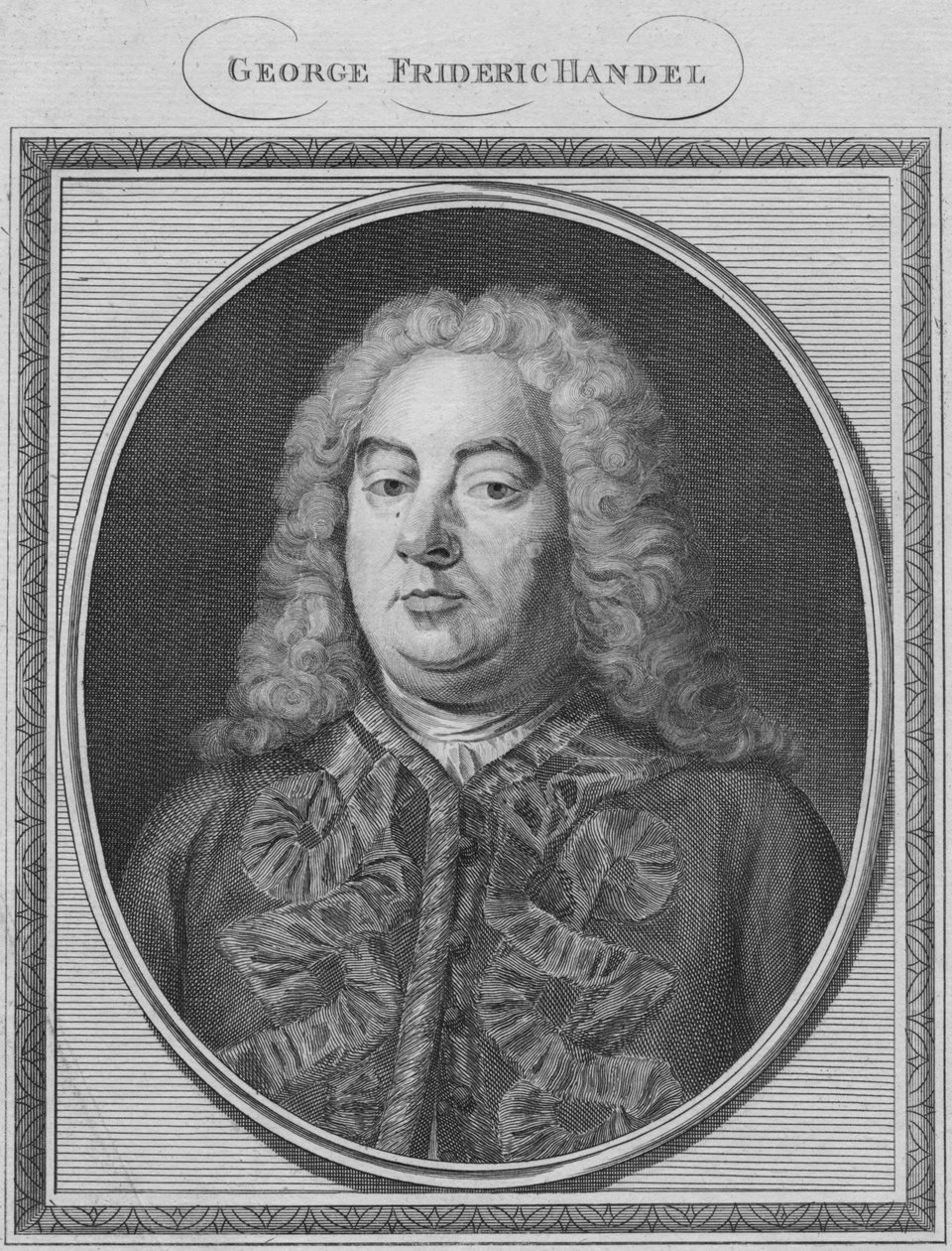 Georg Friedrich Händel, 1785. av Unbekannt