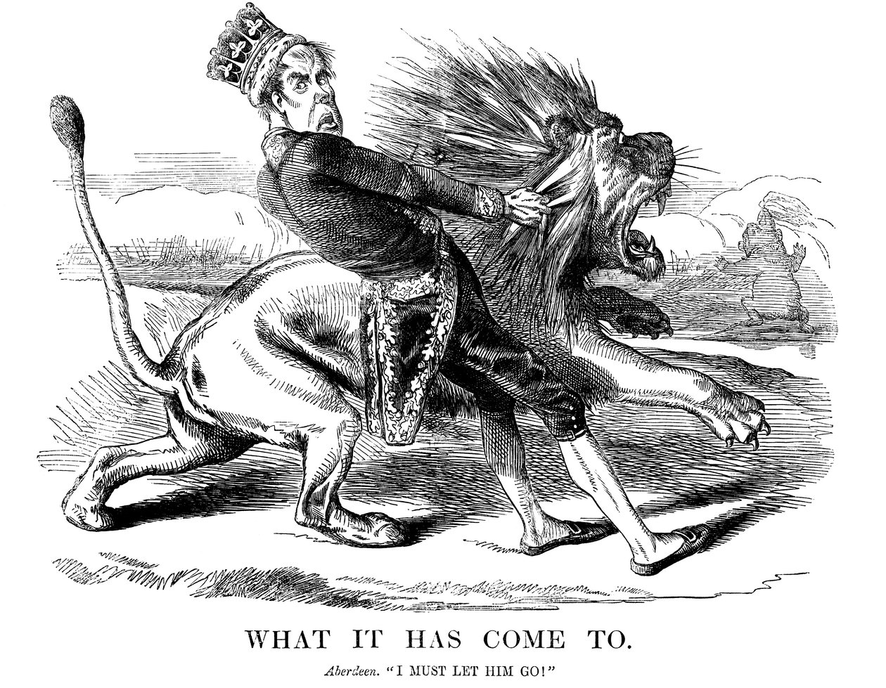 George Gordon, 4:e earl av Aberdeen 1784-1860, skotsk statsman, 1854. av Unbekannt