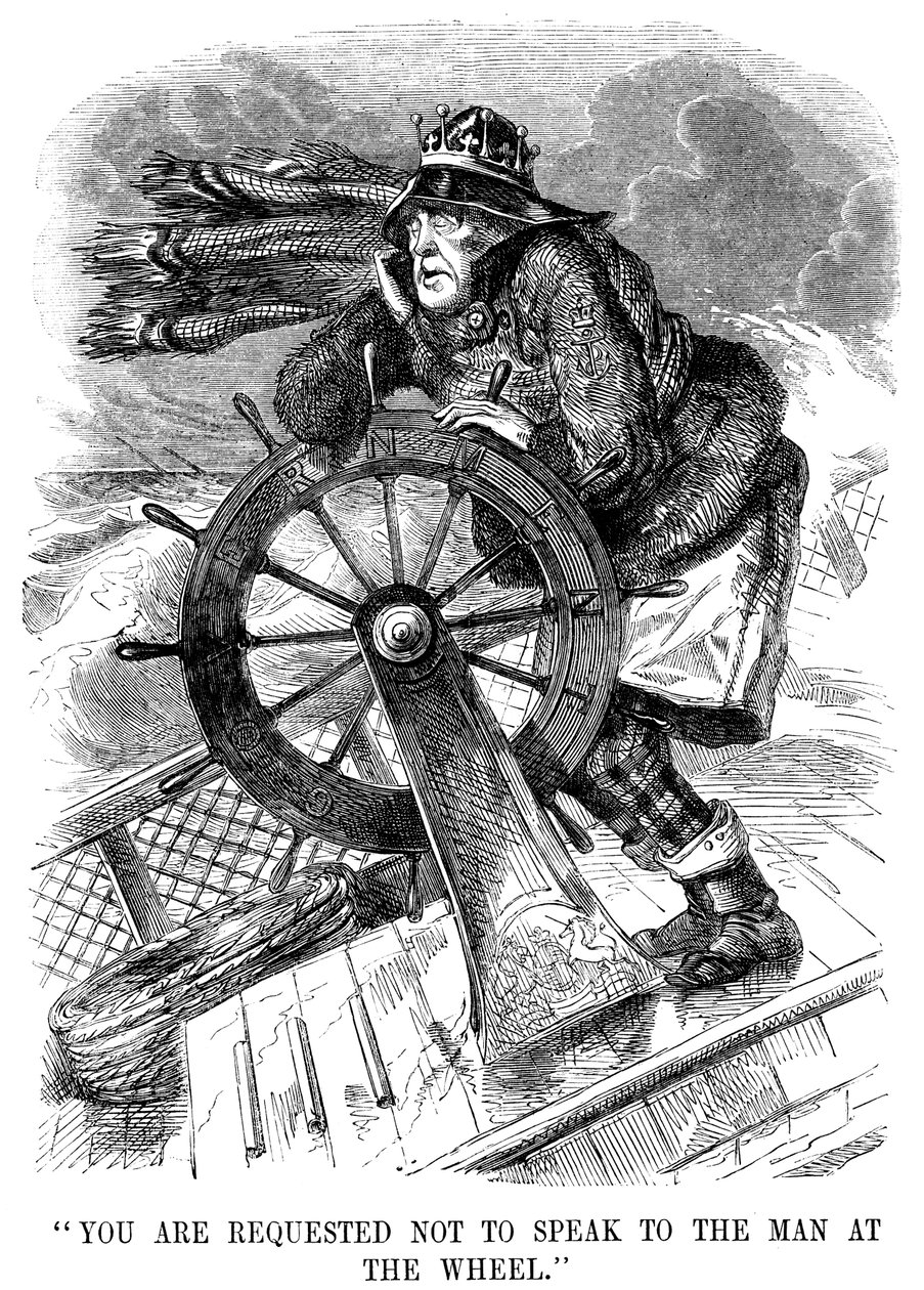 George Gordon, 4:e earl av Aberdeen 1784-1860, skotsk statsman, 1854. av Unbekannt