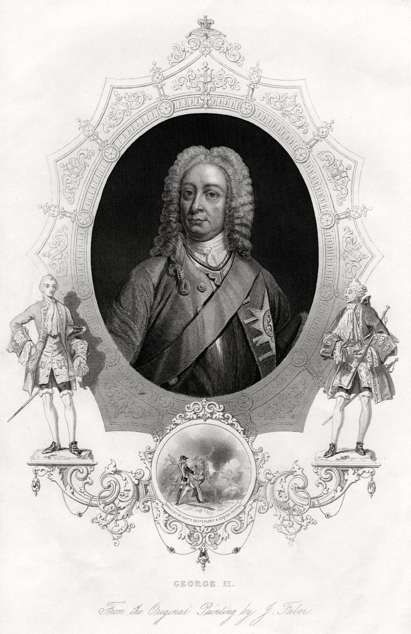 George II, kung av Storbritannien och Irland, 1860 av Unbekannt