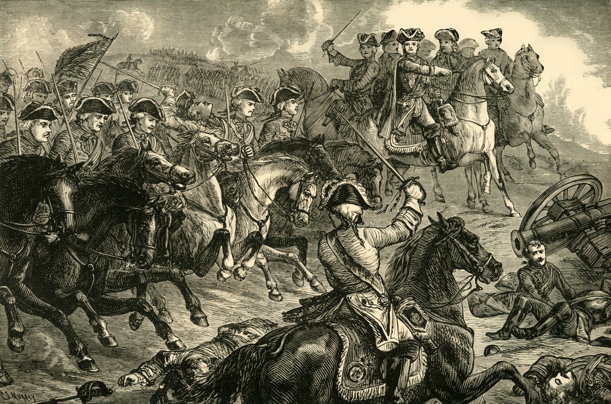 George II, vid slaget vid Dettingen, 27 juni 1743, 1890. av Unbekannt