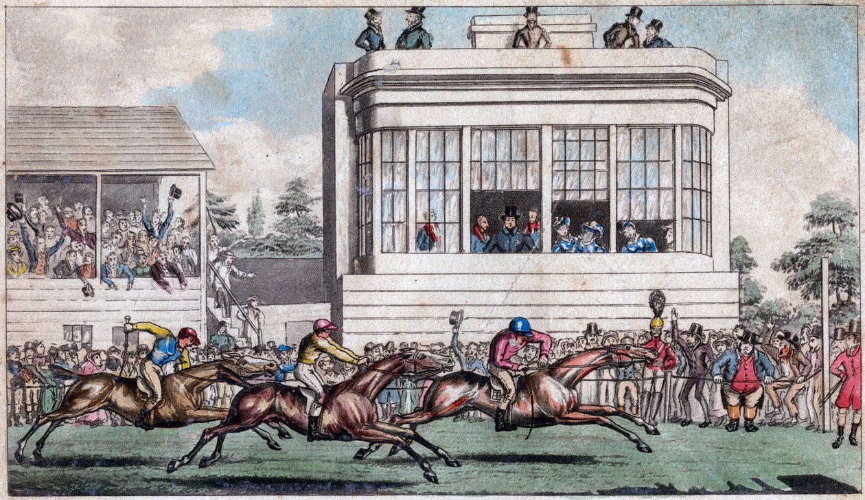 George IV och hertigen av York, The Royal Stand, Ascot, tidigt 1800-tal av Unbekannt