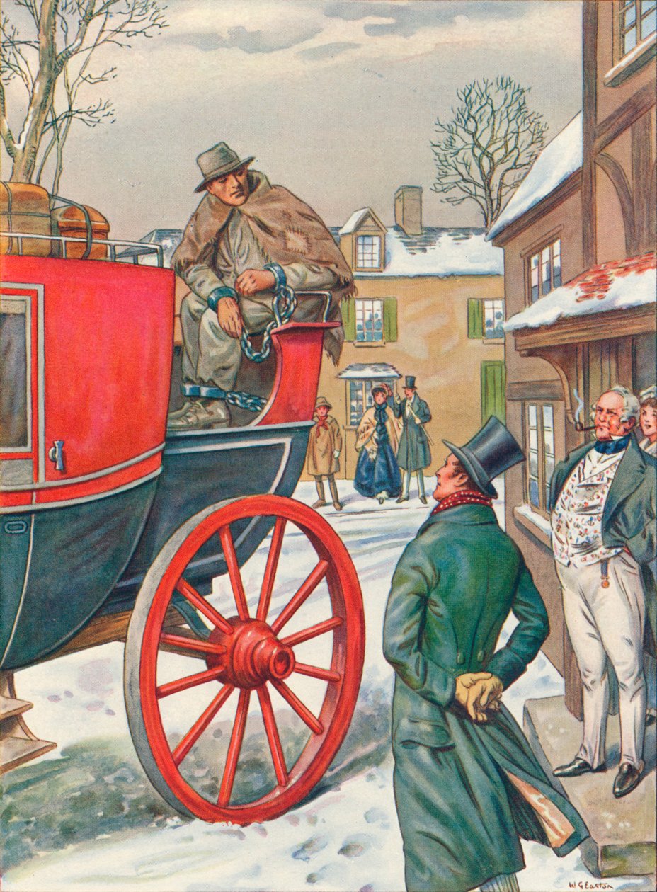 George Loveless 1797-1874 i kedjor från Dorchester till ett fängelse, 1834, 1934 av Unbekannt