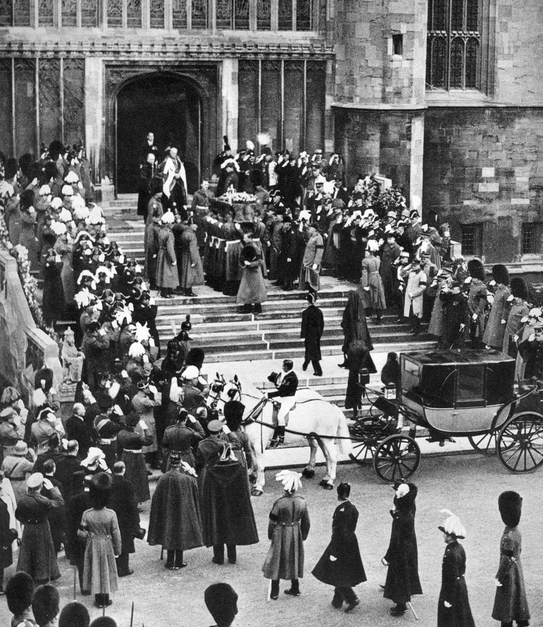 George Vs viloplats, St Georges Chapel, Windsor Castle, 28 januari 1936 av Unbekannt