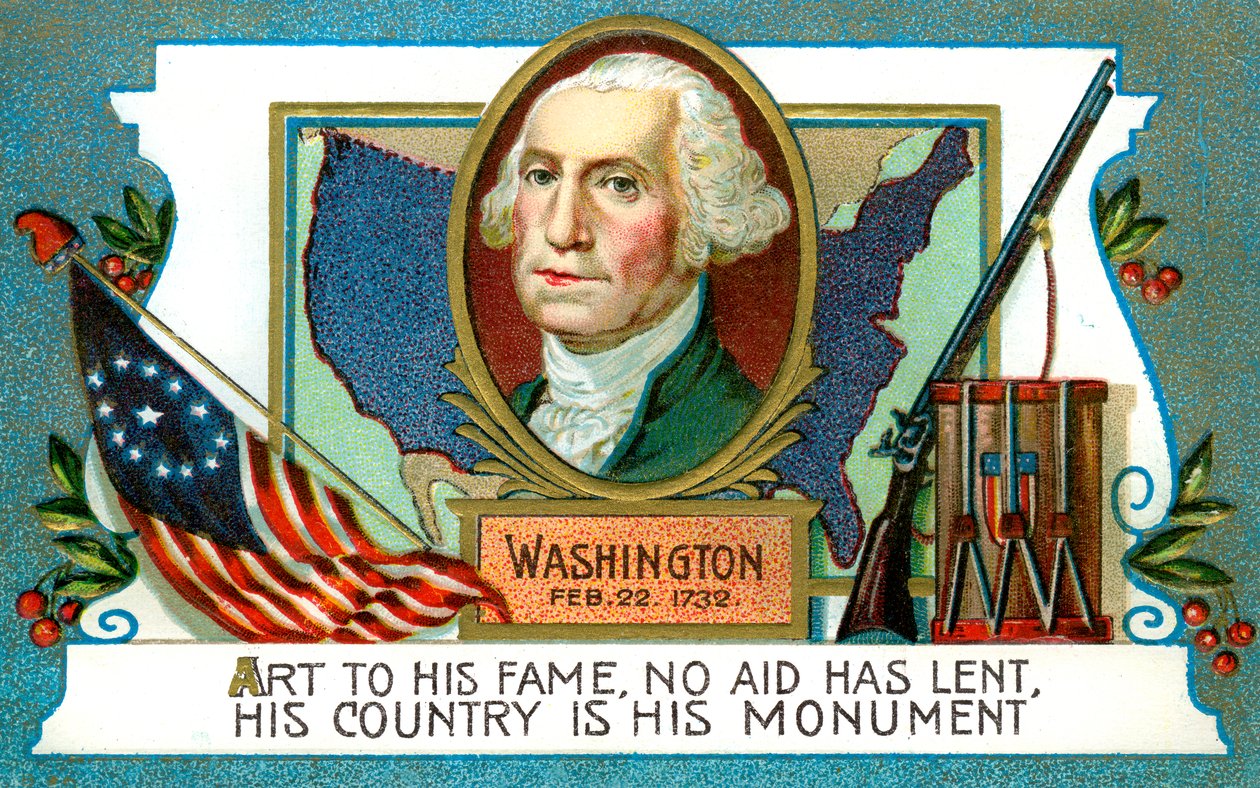 George Washington 1732-1799, amerikansk president, 1700-talet av Unbekannt