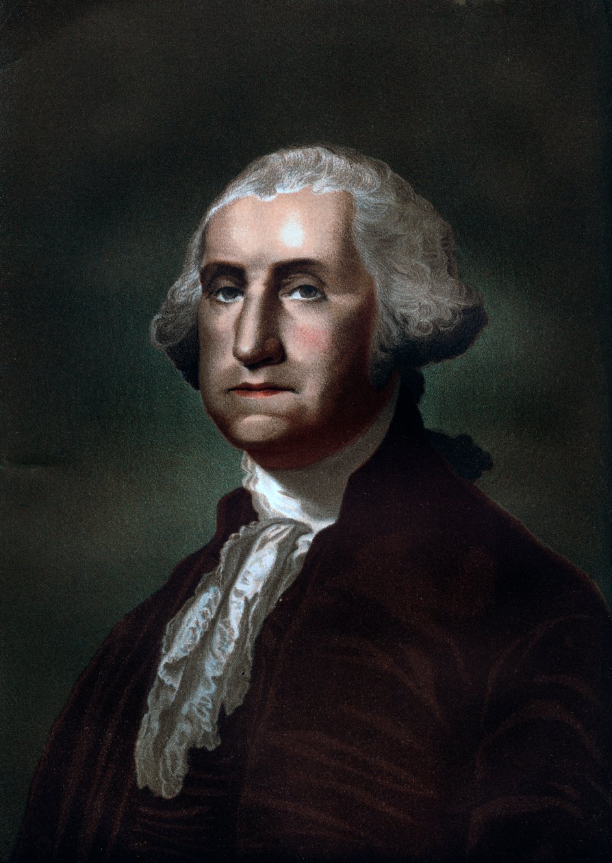 George Washington 1732-1799, USA:s förste president, 1837 av Unbekannt
