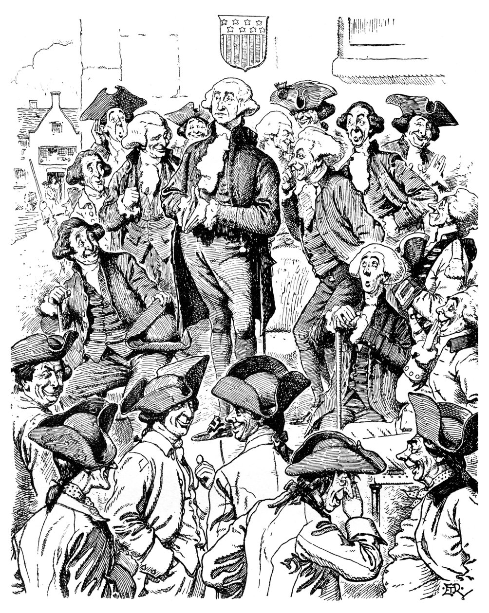 George Washington försöker berätta en lögn, 1901 av Unbekannt