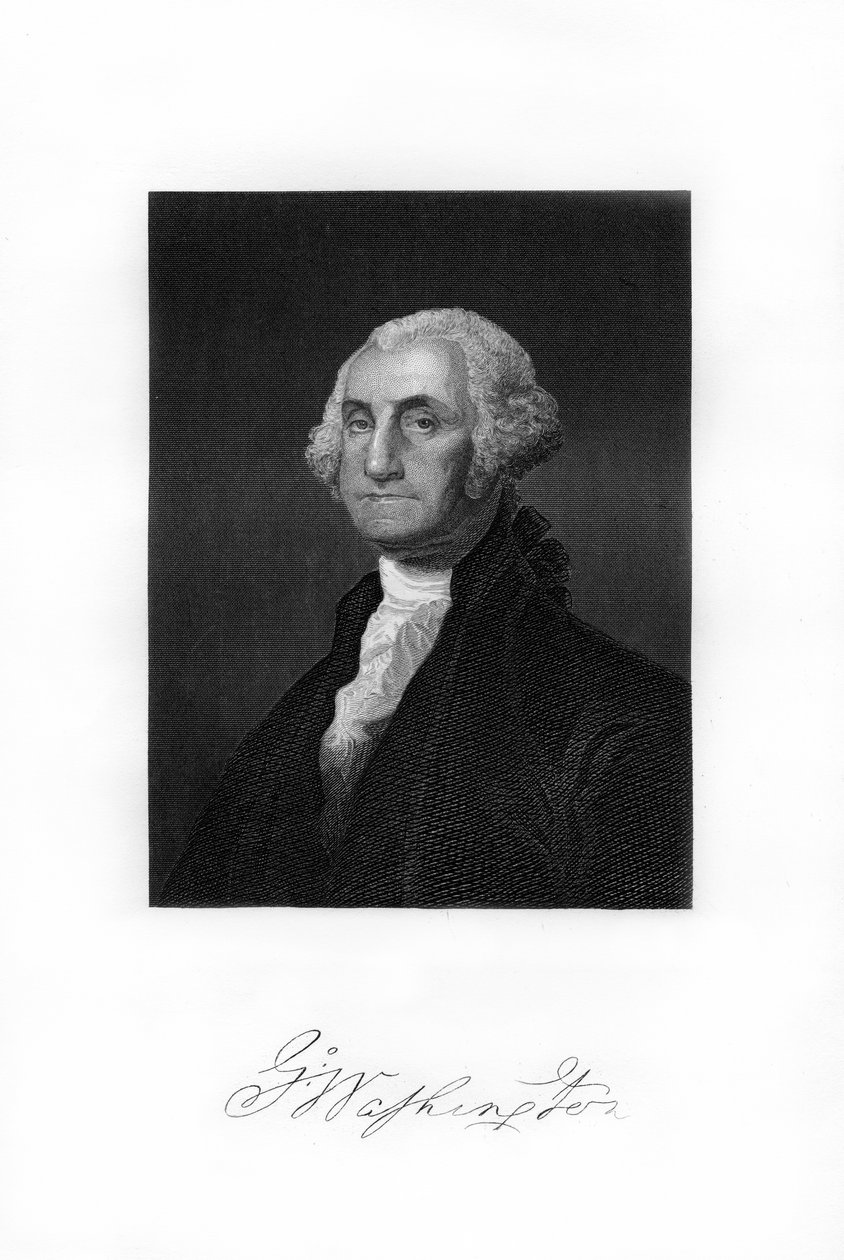 George Washington, USA:s första president, 1872 av Unbekannt
