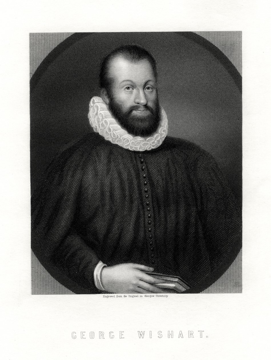 George Wishart, skotsk religiös reformator och protestantisk martyr, 1800-talet av Unbekannt