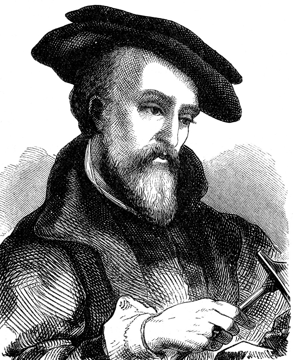 Georgius Agricola 1494-1555, tysk läkare, mineralog och metallurg, 1881 av Unbekannt