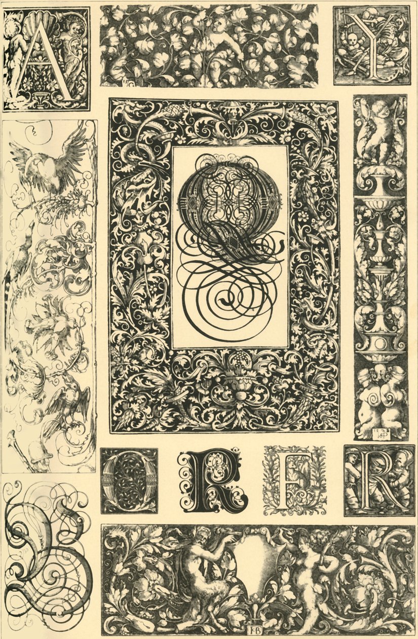 Tyska renässansens typografiska ornament, 1898. av Unbekannt