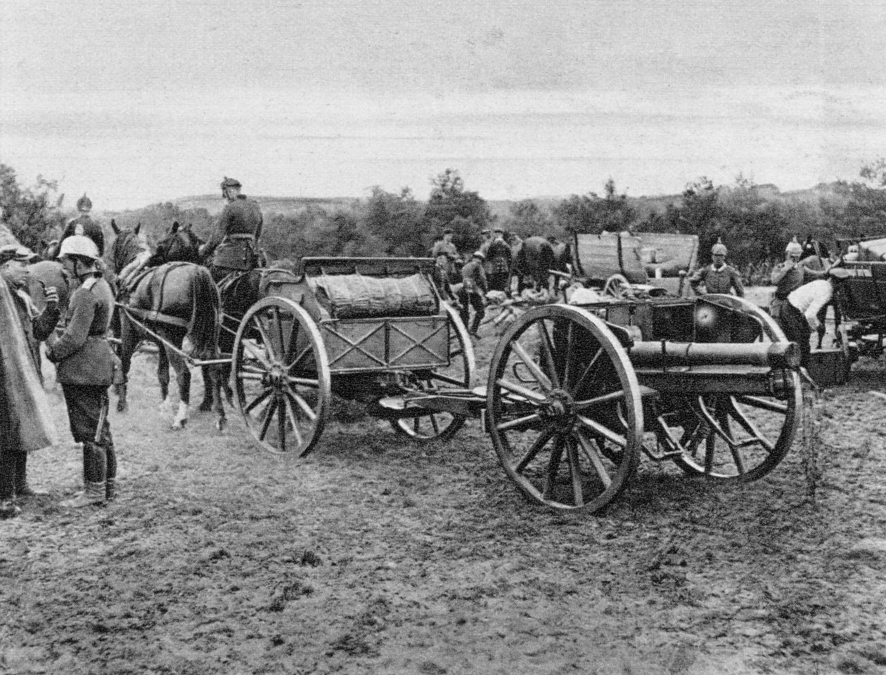 Tyskt artilleri, första världskriget, 1915 av Unbekannt