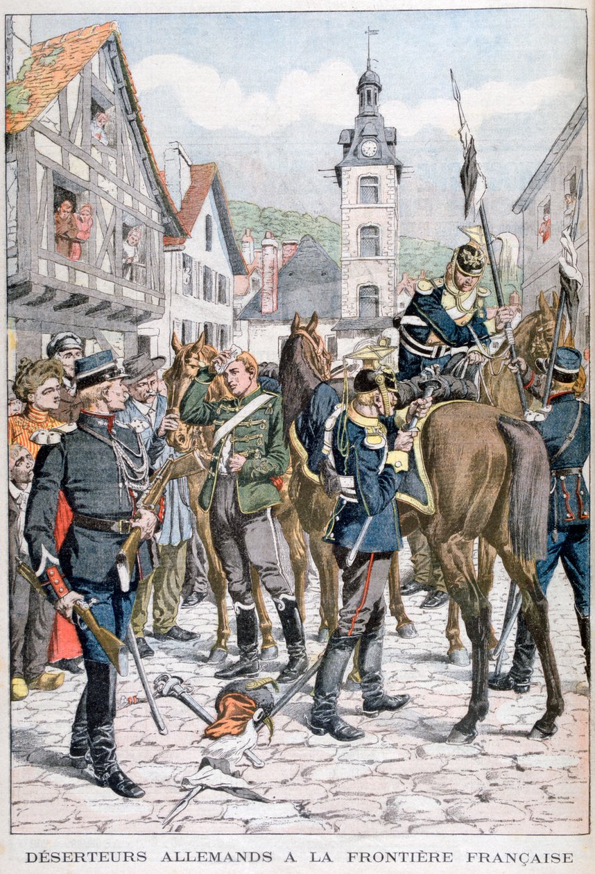 Tyska desertörer vid den franska gränsen, 1903 av Unbekannt