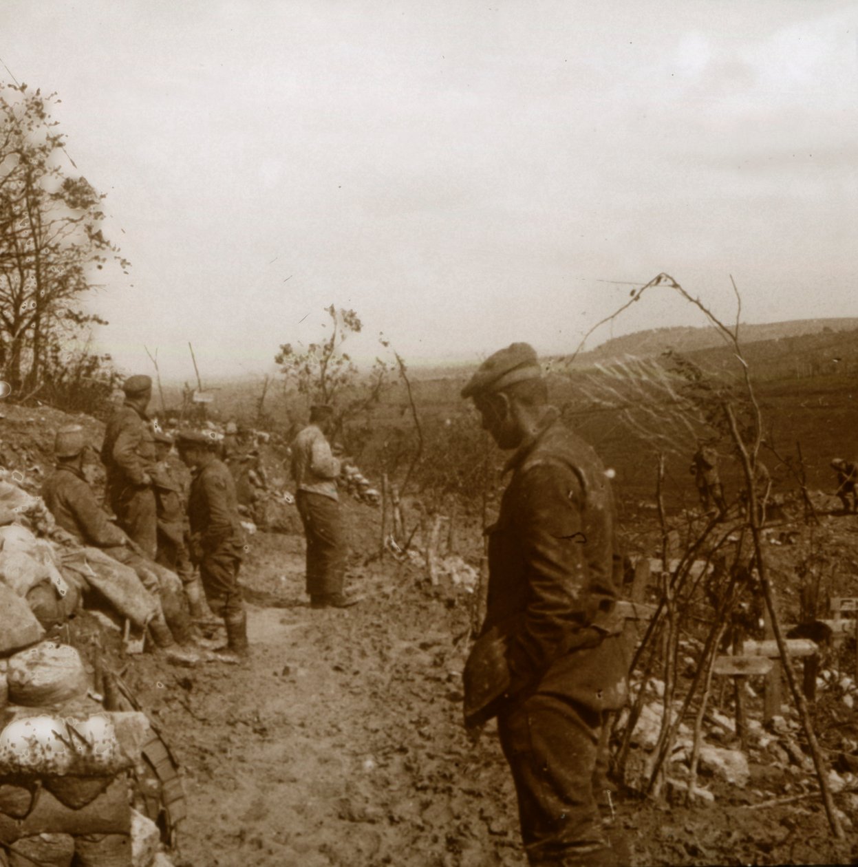 Tyska frontlinjen, Verdun, norra Frankrike, c1914-c1918 av Unbekannt