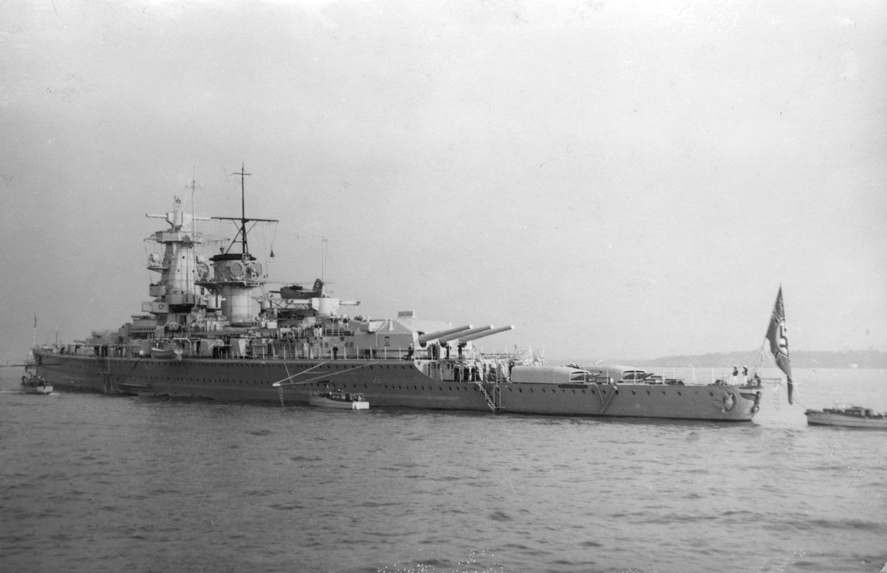 Tyska fickslagskeppet Admiral Graf Spee, 1937 av Unbekannt