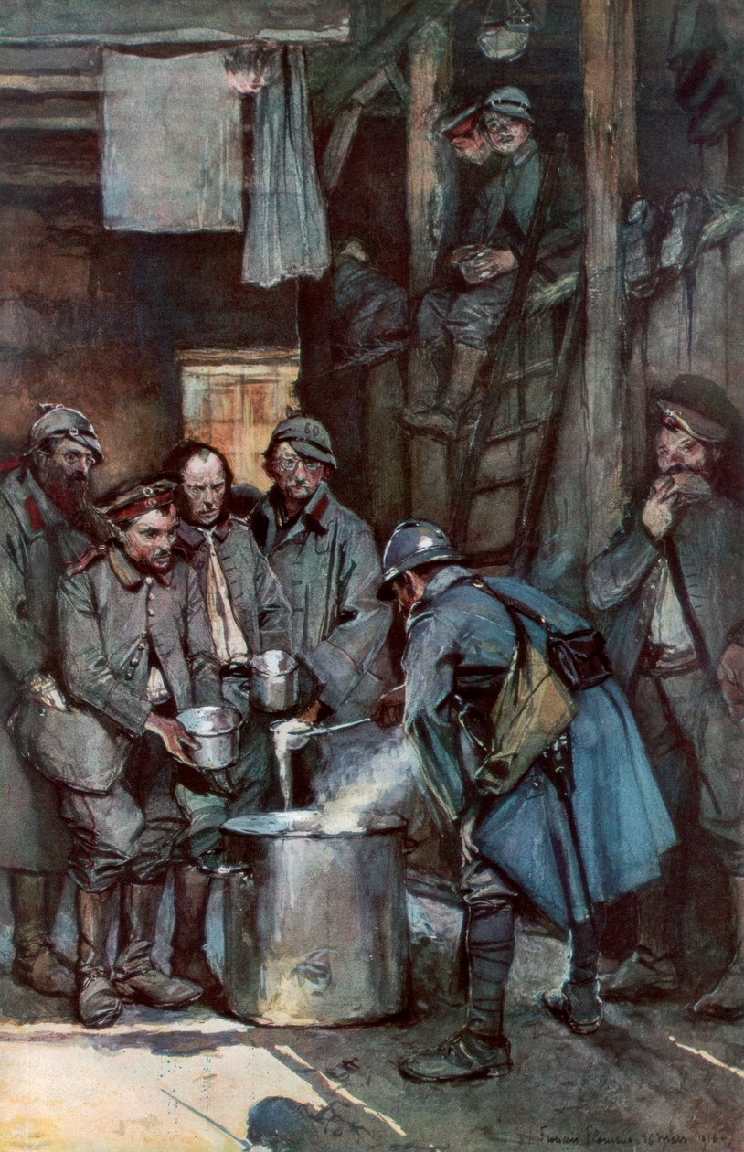 Tyska fångar i Souville, Verdun, Frankrike, 26 mars 1916, 1926 av Unbekannt